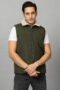 Mens sleeveless jacket - Darkgreen Colour